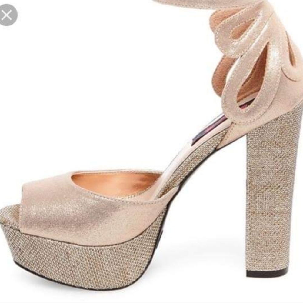 Rose Gold Platform Heels